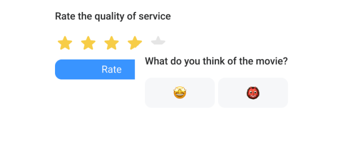 Rating widget