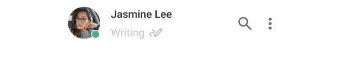 User's online status